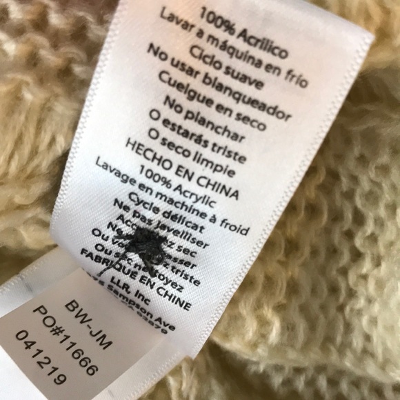 Lularoe Lucille knit cardigan cream gray NWT M - Picture 5 of 6